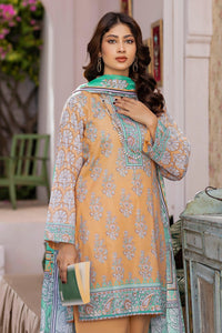 Unstitched 3 Piece - Printed Lawn