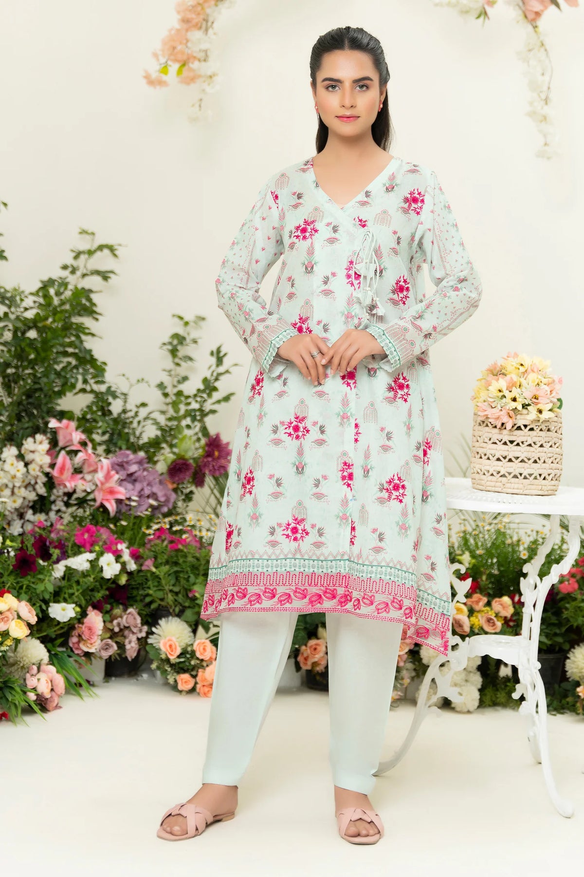 2 Piece - Unstitched Embroidered Lawn Suit