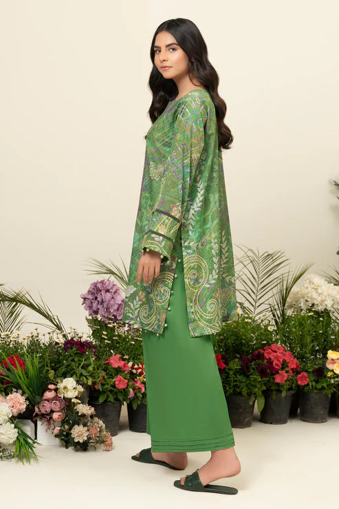 2 Piece - Unstitched Embroidered Lawn