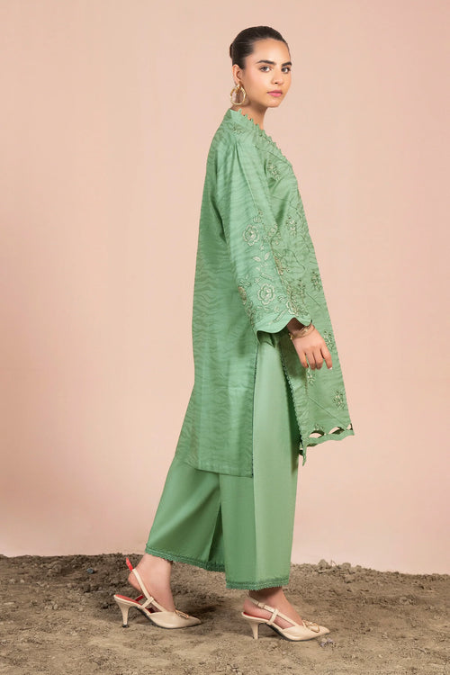 2 Piece - Unstitched Embroidered Lawn