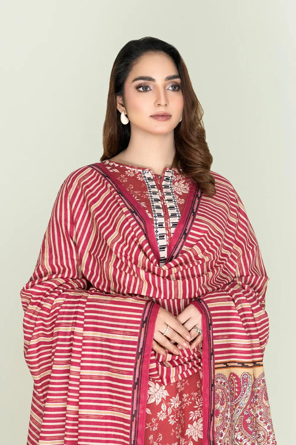 Stitched 2 Piece - Printed Lawn Shirt & Dupatta