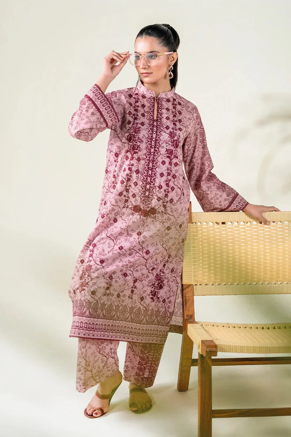 2 Piece - Embroidered Printed Lawn Shirt & Trouser