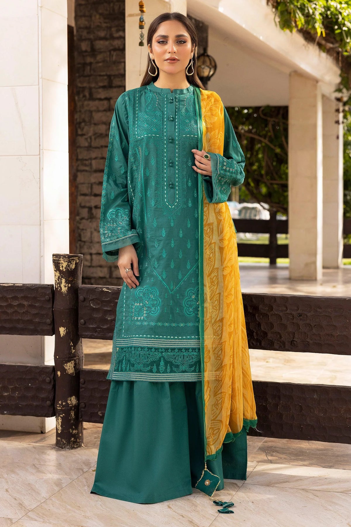 3 Piece - Unstitched Embroidered Premium Lawn