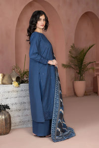 3 Piece - Embroidered Unstitched Khaddar Suit