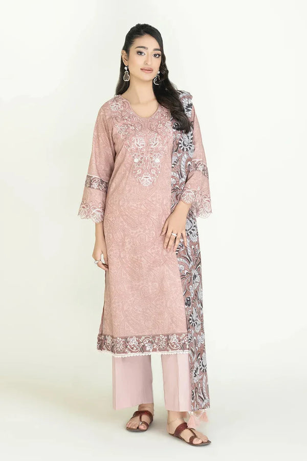 3 Piece - Stitched Embroidered Lawn Suit