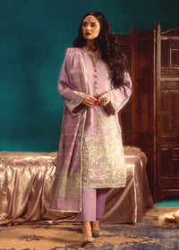 3 Piece - Cotton Silk Embroidered Suit