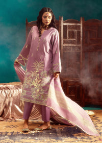 3 Piece - Cotton Silk Embroidered Suit