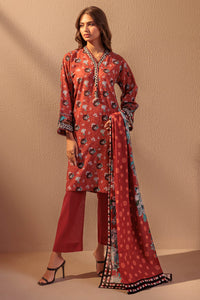 3 Piece - Printed Cotton Suit