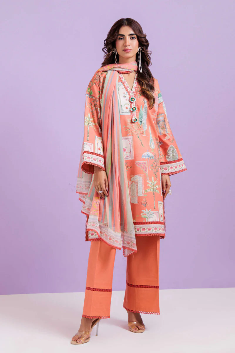 3 Piece - Printed Lawn Suit